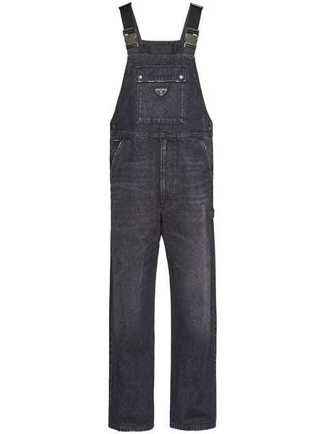 prada dungarees men|Prada Cotton Dark Wash Dungaree Jumpsuit .